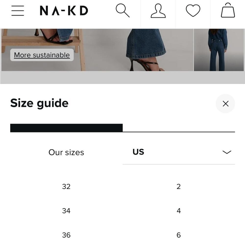 NA-KD Split Hem High Waist Denim Jeans - Picture 6 of 12